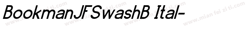 BookmanJFSwashB Ital字体转换